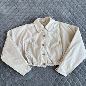 Vintage Debutog's Cropped Trench Coat - Size Small/Medium